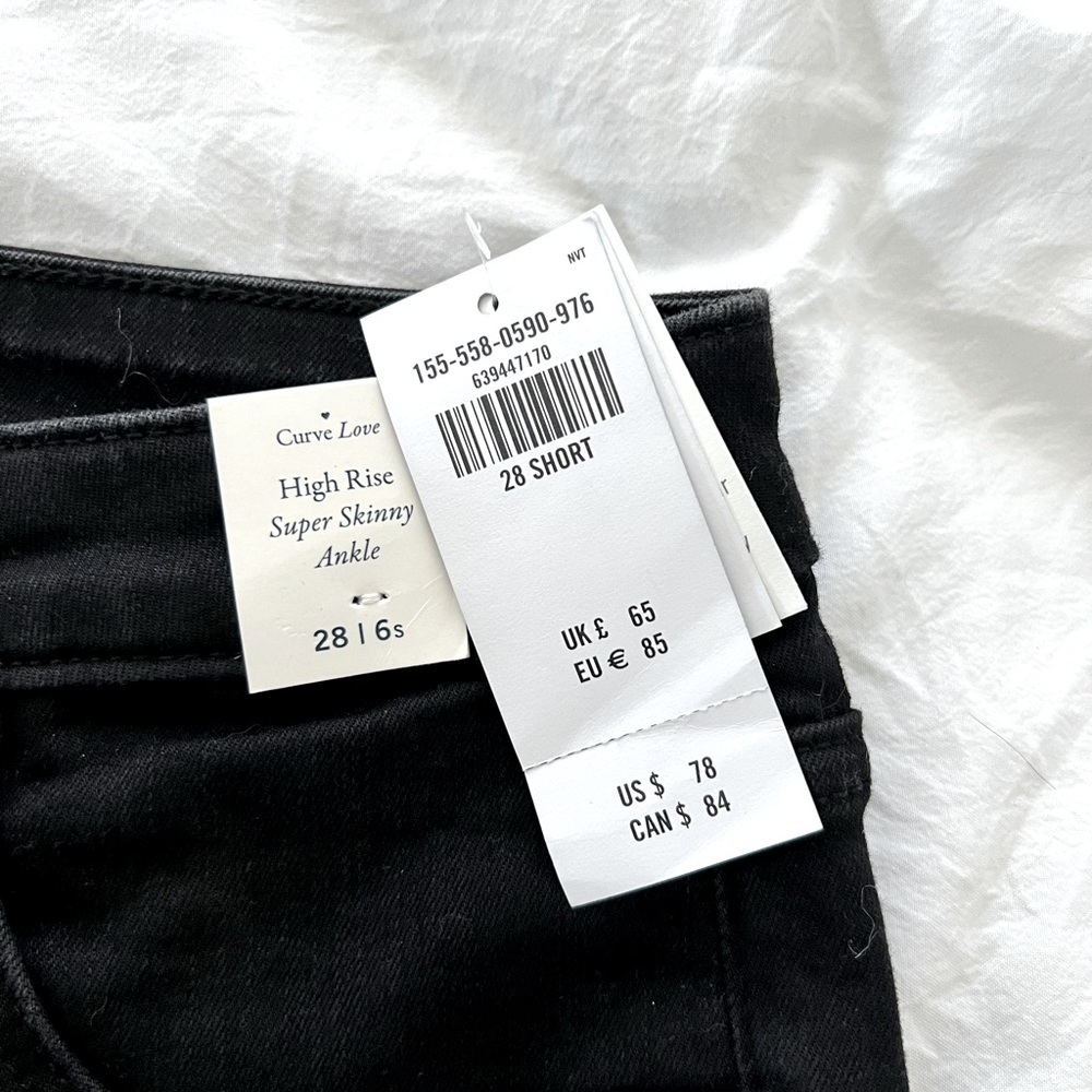 Abercrombie curve love super skinny ankle high rise